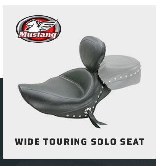 Wide touring solo seat