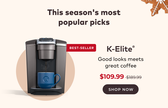 Keurig® K-Elite® Single Serve Coffee Maker