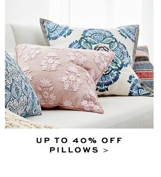 40% off pillows