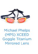 Michael Phelps (MPS) XCEED Goggle Titanium Mirrored Lens