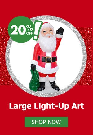 20% Off Large Light-Up Art