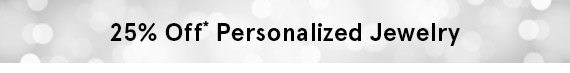 25% Off Personalized Jewelry