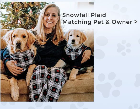 Snowfall Plaid Matching Pet & Owner