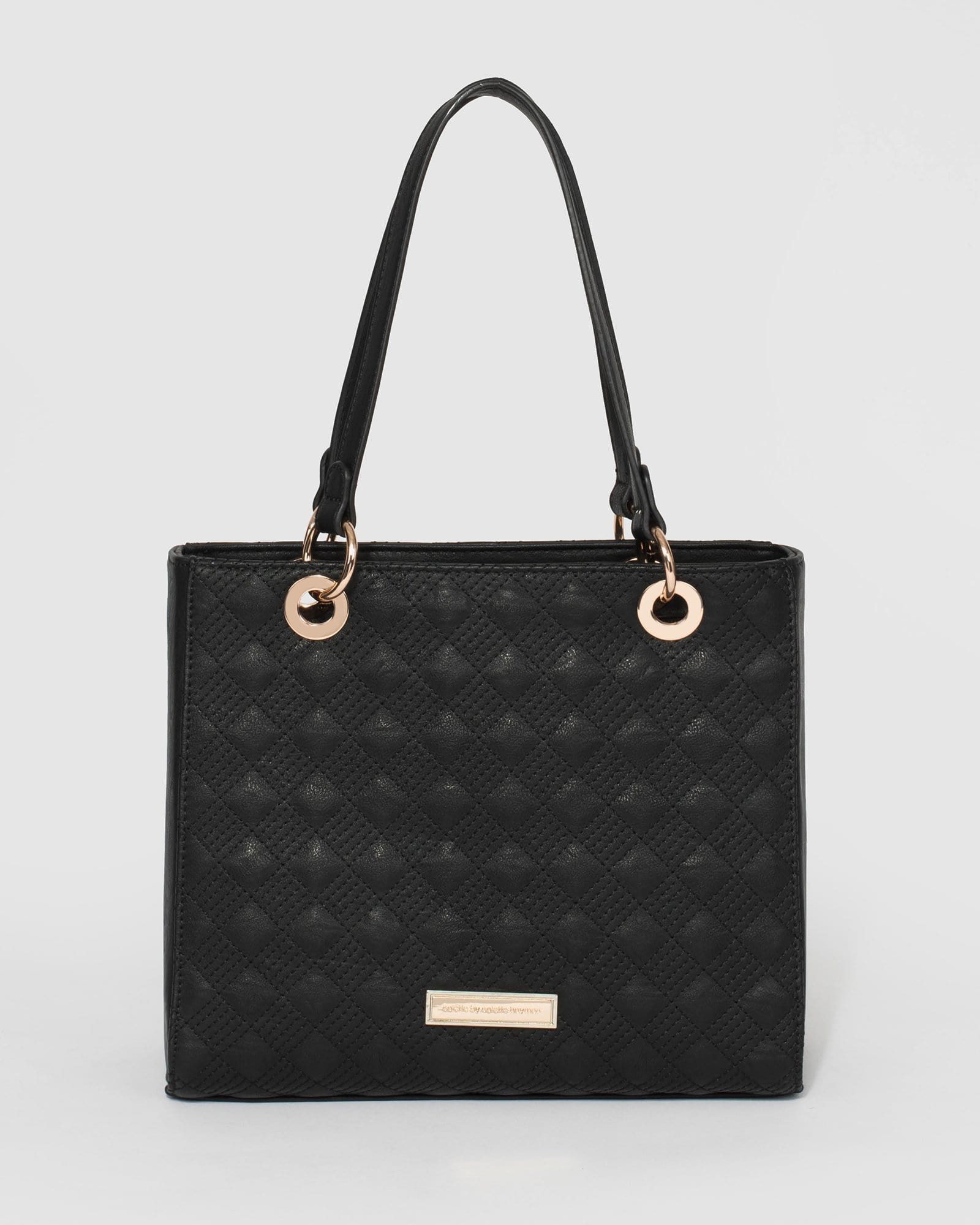Image of Black Nirvana Quilted Tote Bag
