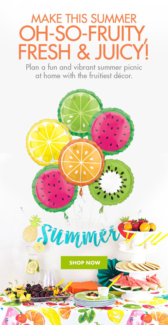 MAKE THIS SUMMER OH-SO-FRUITY, FRESH & JUICY! | Plan a fun and vibrant summer picnic at home with the fruitiest décor. | SHOP NOW