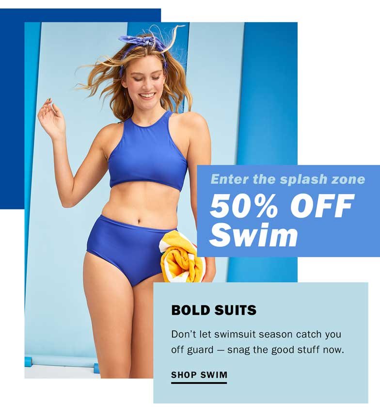 50% off swim | Bold suits