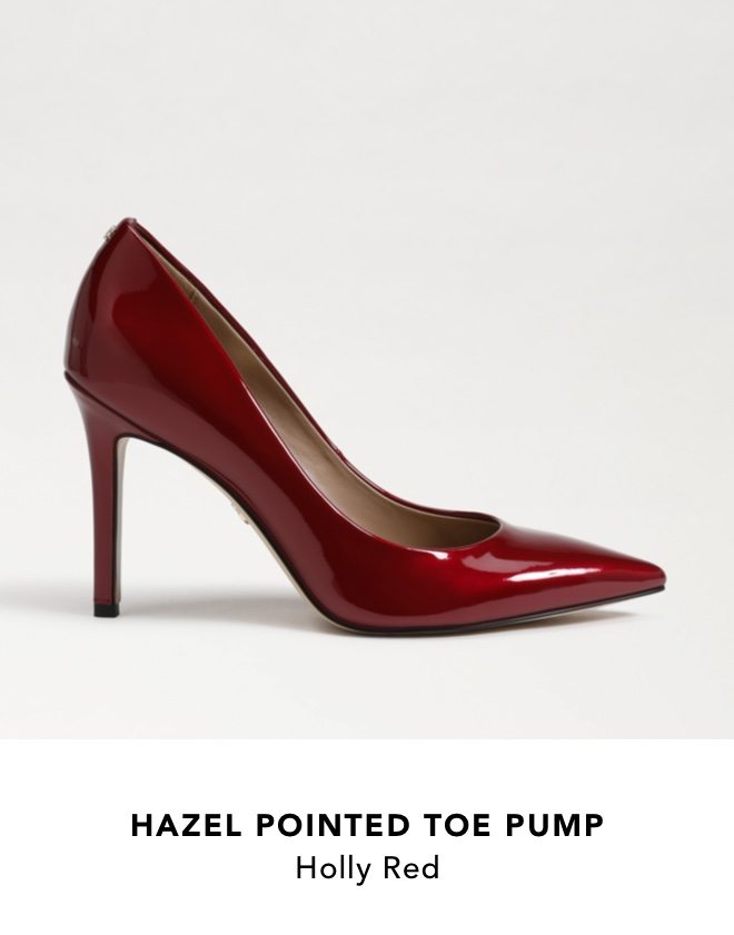 Hazel Pointed Toe Pump (Holly Red)