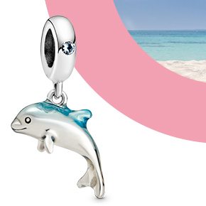 pandora shimmering dolphin charm