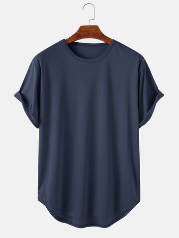 Solid Color Casual T-Shirts