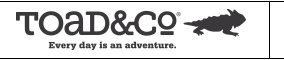 Toad&Co Homepage
