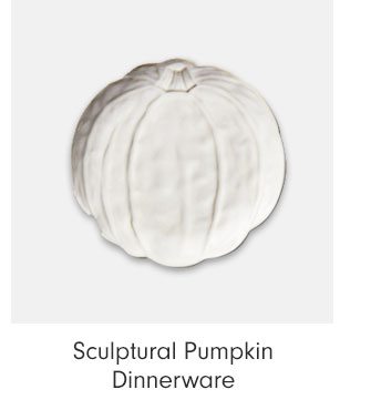 Sculptural Pumpkin Dinnerware
