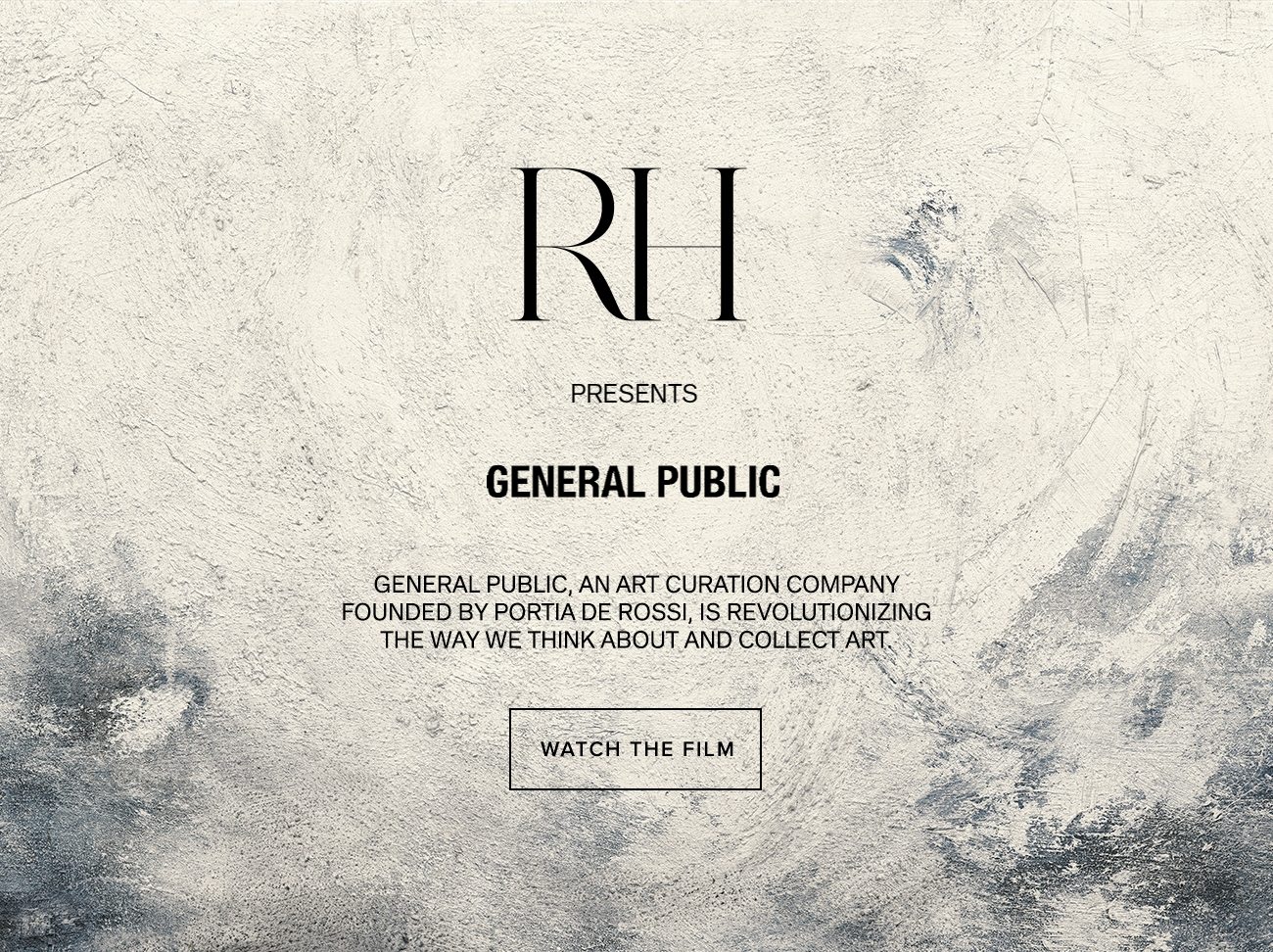 RH Modern. New RH x General Public Artwork.