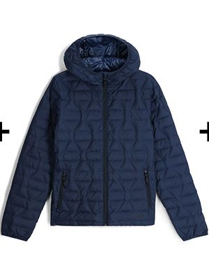 Zenith Hooded Down Jacket - True Navy