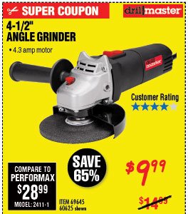 4-1/2 in. 4.3 Amp Angle Grinder