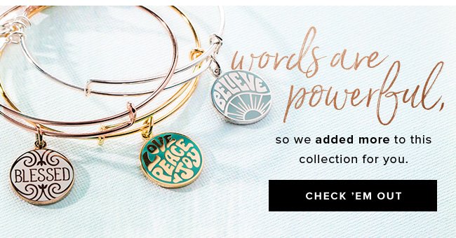  Shop brand new styles from the Words Are Powerful Collection.