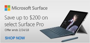 Save up to $200 on select Microsoft Surface Pro