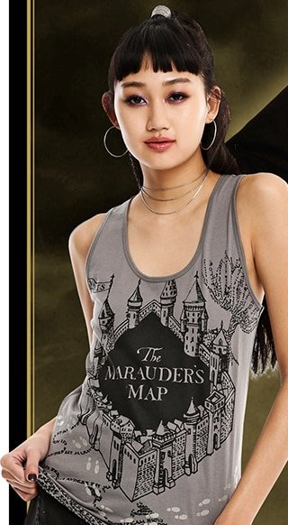 Marauders Map Glow in the Dark Tank Top