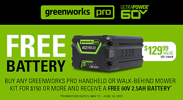 Greenworks Free Battery