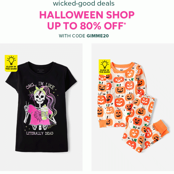 Up to 80% off Halloween Shop