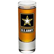 U.S. Army Star Logo Shooter Glass