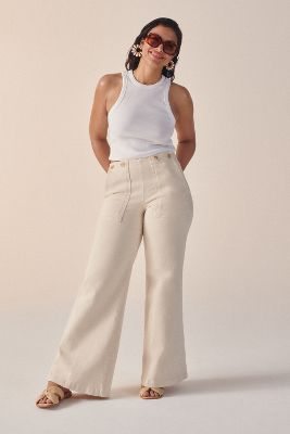 The Kit High-Rise Wide-Leg Utility Trousers