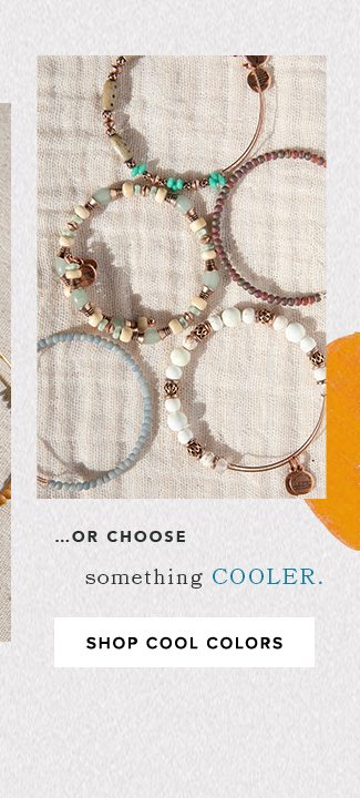 Shop cool colors for spring by Alex and Ani.