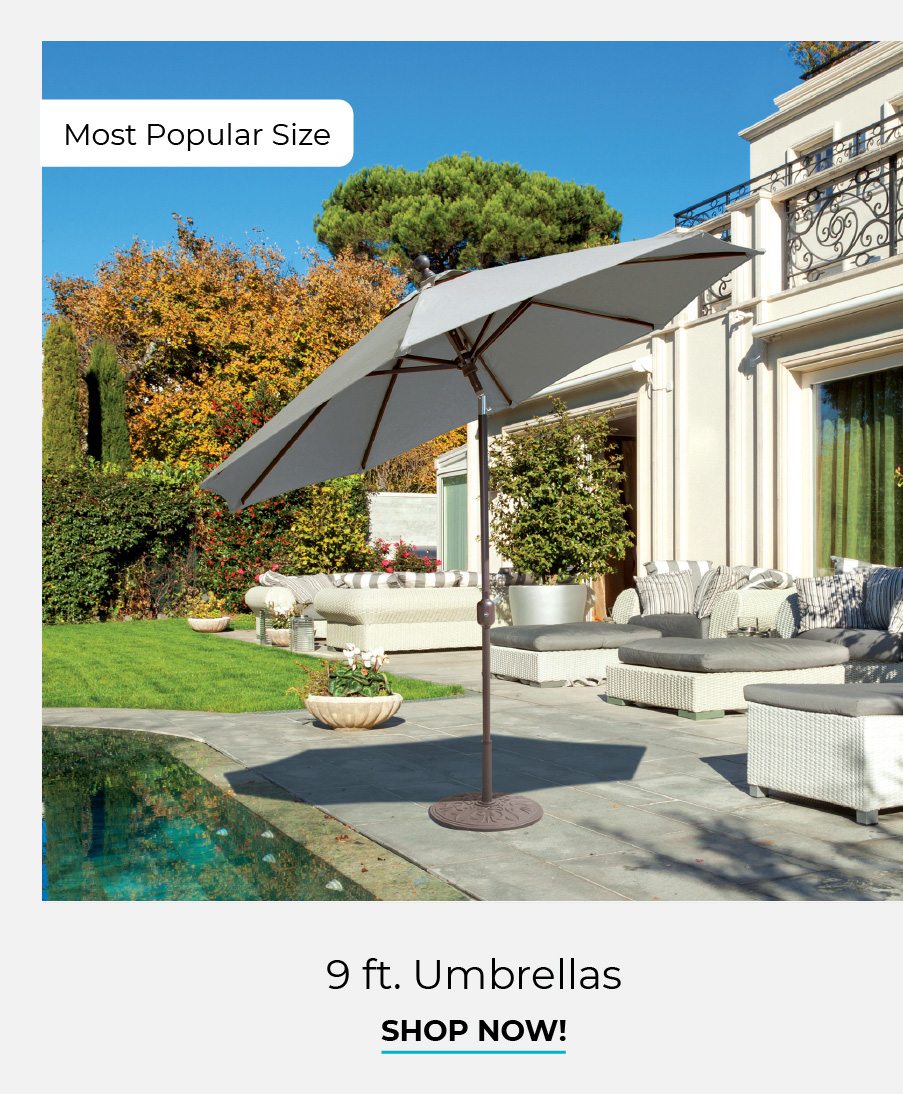9ft Umbrellas | Shop Now!