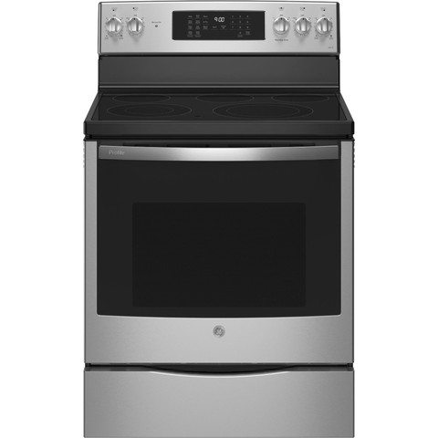 GE Profile Electric Convection Range - Stainless Steel