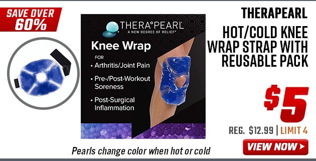 TheraPearl Hot/Cold Knee Wrap Strap with Reusable Pack