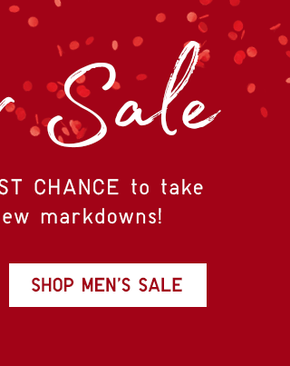 WINTER SALE - SHOP MEN