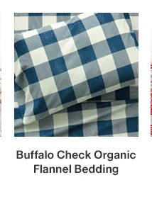 Buffalo Check Organic Flannel Bedding