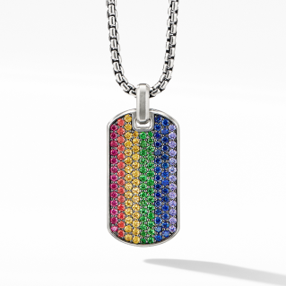 Streamline® Tag with Rainbow Pavé, 35mm