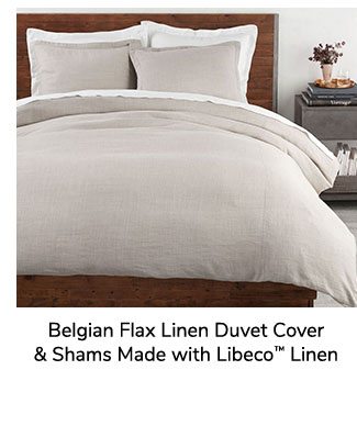 Belgian Flax Linen Duvet Cover & Shams Made with Libecoâ„¢ Linen