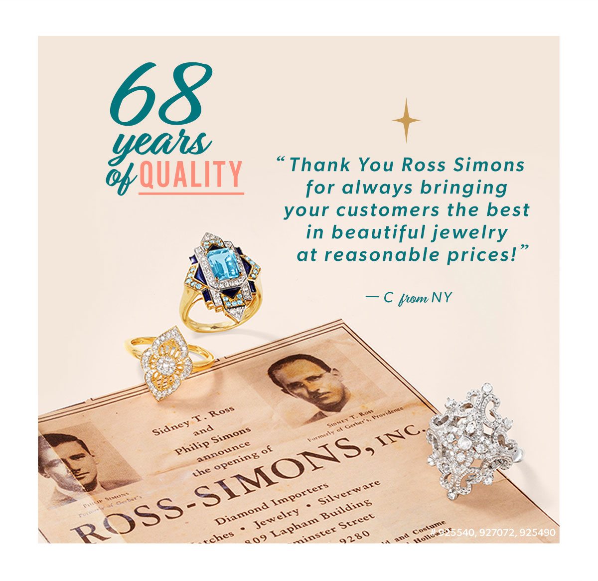 68 Years of Quality. Shop Now