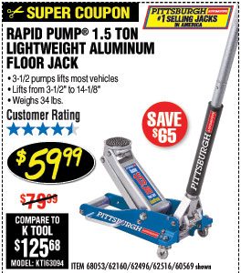 1.5 Ton Aluminum Racing Floor Jack with Rapid Pump®