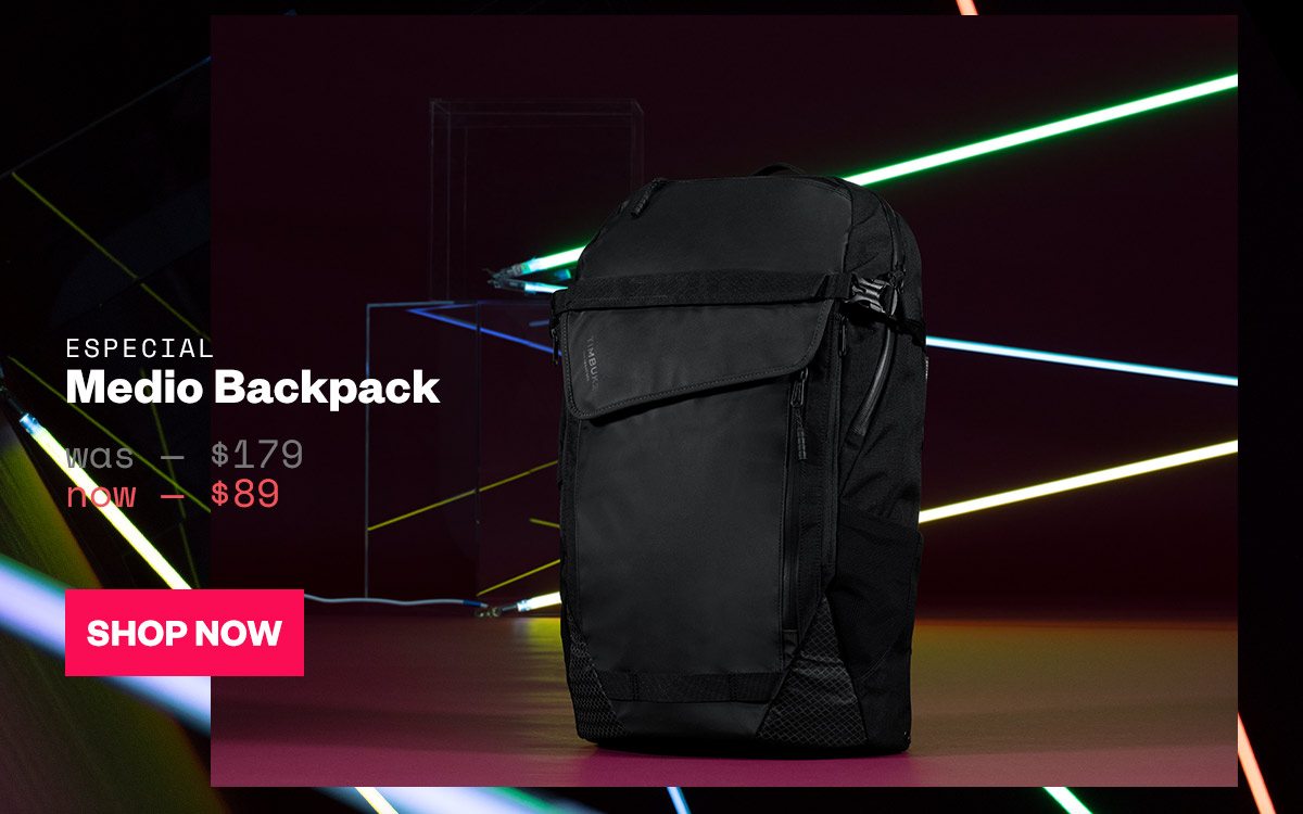 Especial Medio Backpack. Was-$179. Now-$89. Shop Now.