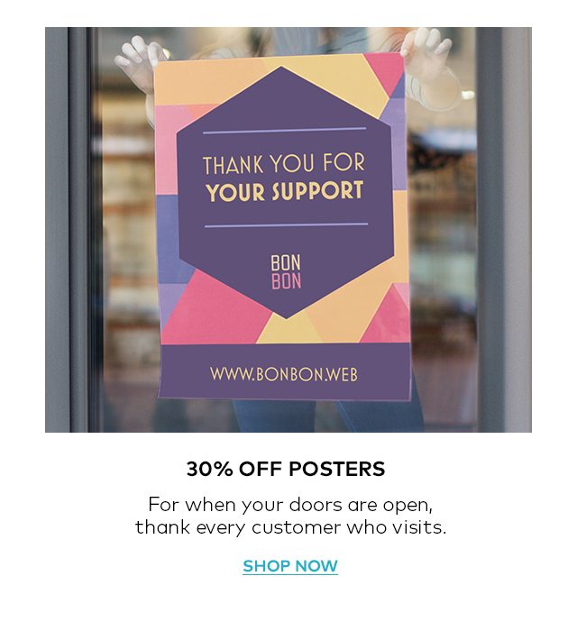 30% off Posters. Shop now.