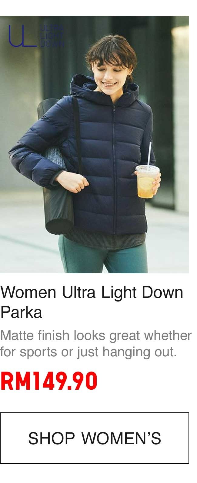 Women Ultra Light Down Parka