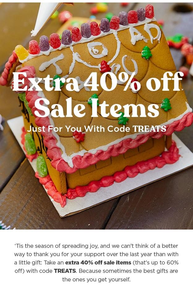 Extra 40% off Sale Items