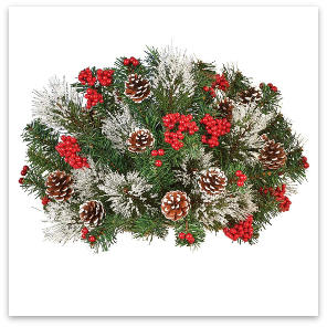 These life-like evergreen branches are a beautiful way to add holiday color indoors or outside.
