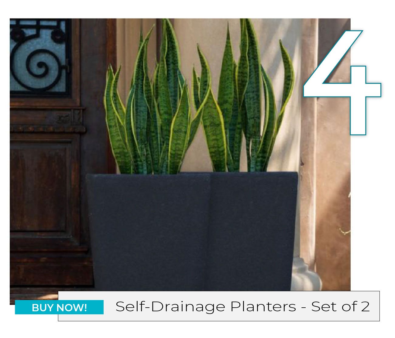 Stephan Roberts Self-Drainage 22 in. Planters - Set of 2