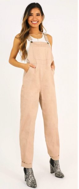 Shop: Gather Me In Overall In Beige