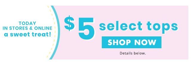 $5 Tops!