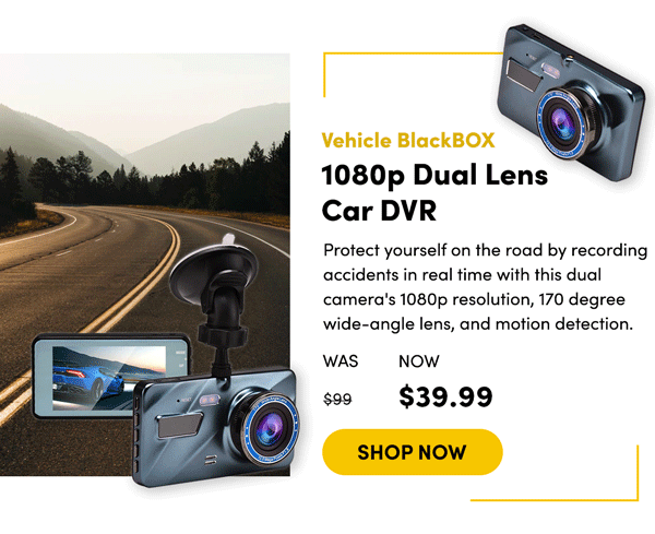 Dual Lens Car DVR | Shop Now