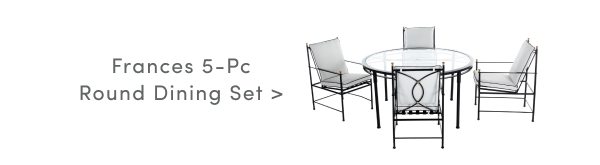 Frances 5-Pc Round Dining Set