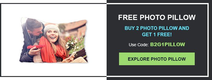 FREE PHOTO PILLOW Buy 2 Photo Pillow and get 1 free!