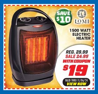 LOMI 1500 Watt Electric Heater