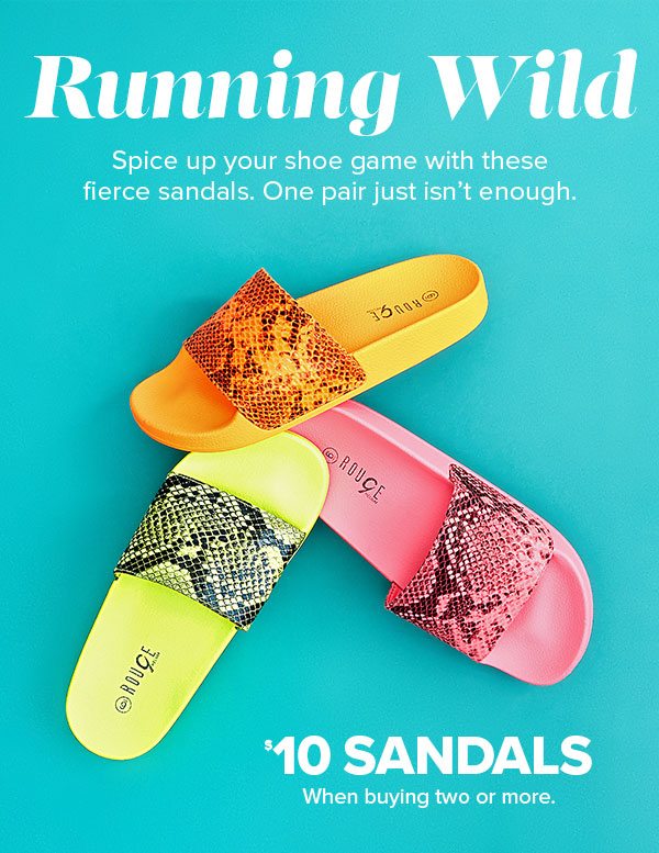 Shop $10 Sandals