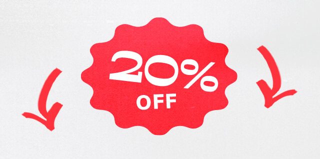 20% off 