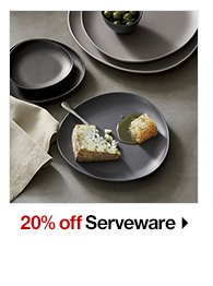 20% off Serveware